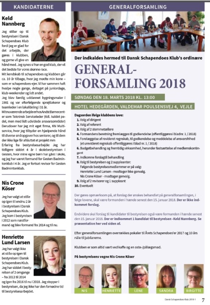 Generalforsamling DSK 2018